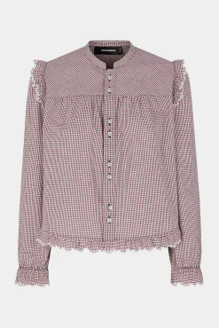 Check Embellished Shirt