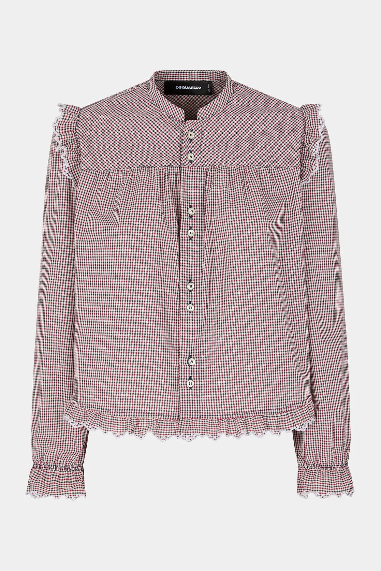 Check Embellished Shirt