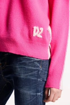 Contrast Color Crewneck Knit