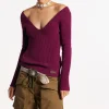 Deep Neckline Knit