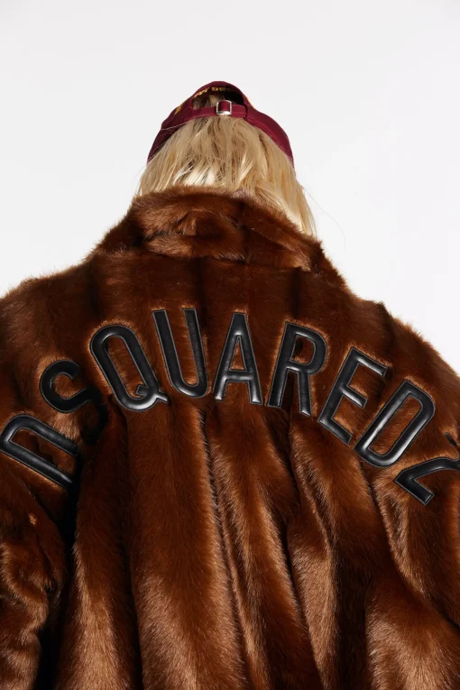 Dsquared2 Faux Fur Bomber Jacket