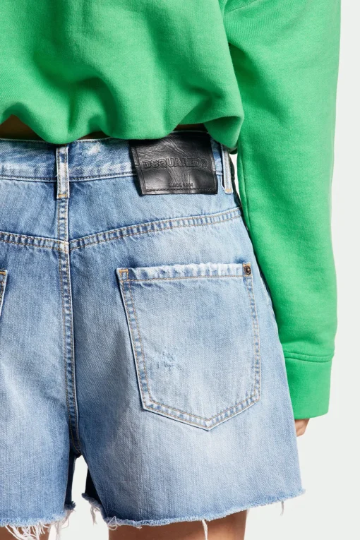 Light Super Ripped Wash Baggy Short