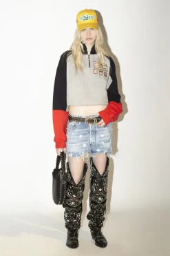 Light Super Ripped Wash Baggy Short