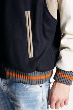 Varsity Hooded Bomber Jacket