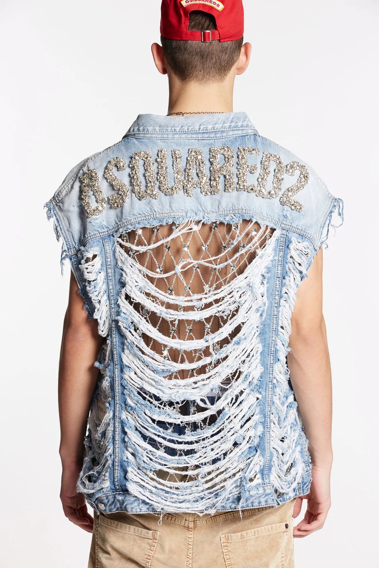 Vintage Destroyed Wash Classic Jean Vest