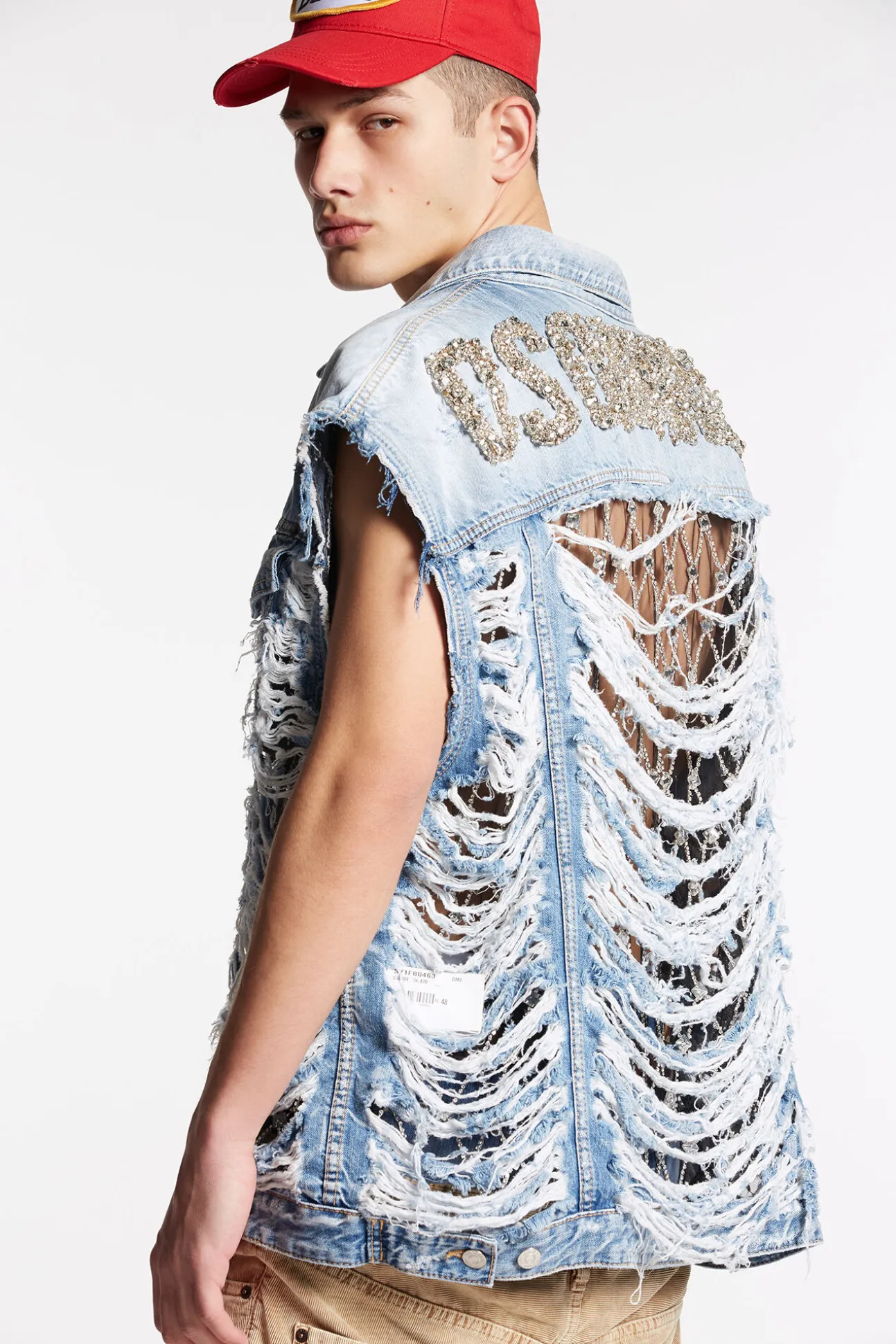 Vintage Destroyed Wash Classic Jean Vest